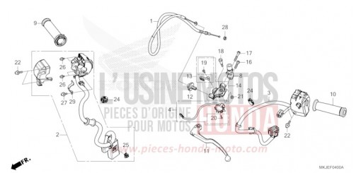 LEVIER DE GUIDON/COMMUTATEUR/CABLE CB1000RAM de 2021